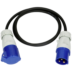 Max Hauri AG 163894 napájecí prodlužovací kabel   modrá, černá 1.5 m odolné proti oleji, odolné proti UV záření, odolné proti kyselinám