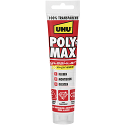 UHU POLY MAX EXPRESS GLASKLAR lepící a tmelící hmota Barva transparentní 47845 115 g