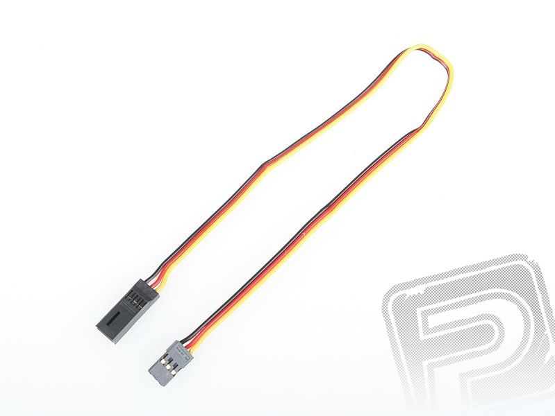 4604 S prodlužovací kabel 300mm JR plochý silný, zlacené kontakty (PVC) Hitec
