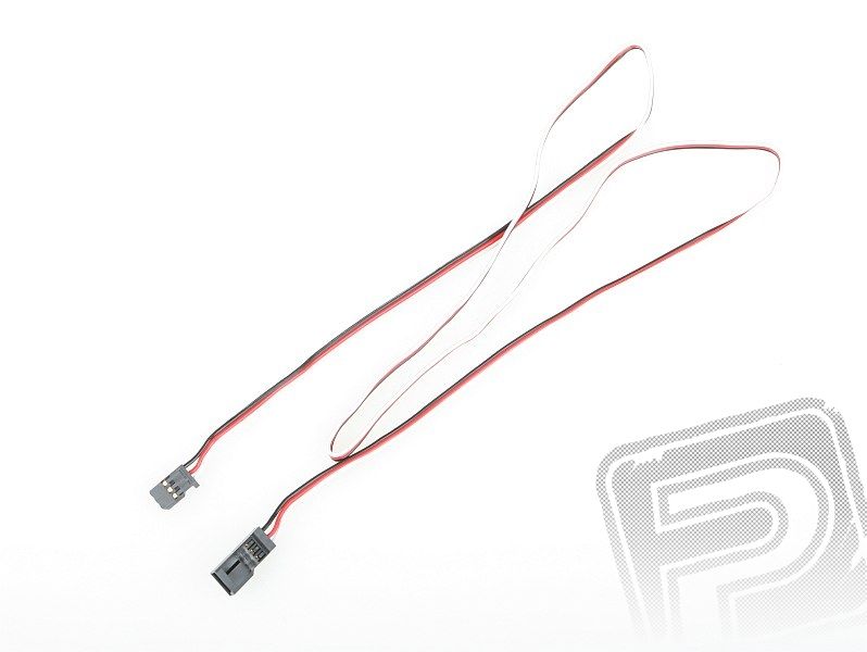 4606 J prodlužovací kabel 900mm Futaba plochý silný, zlacené kontakty (PVC) Hitec