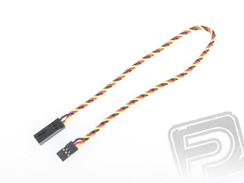 4610 S prodlužovací kabel 300mm JR kroucený silný, zlacené kontakty (PVC) Hitec