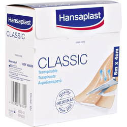 Hansaplast 1556520 Standardní Náplast Hansaplast CLASSIC (d x š) 5 m x 4 cm