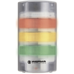Werma Signaltechnik kombinované signalizační zařízení LED 691.200.55 bílá trvalé světlo, blikající světlo 24 V/DC 85 dB