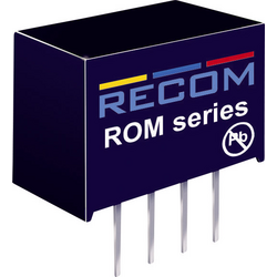 RECOM  ROM-1212S  DC/DC měnič napětí do DPS  12 V/DC  12 V/DC  83 mA  1 W  Počet výstupů: 1 x  Obsahuje 1 ks