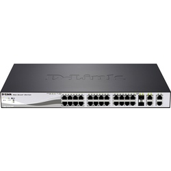 D-Link  DES-1210-28P  DES-1210-28P  19" síťový switch  26 + 2 porty  100 MBit/s  funkce PoE