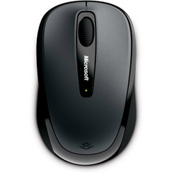 Microsoft Mobile Mouse 3500 Bezdrátová myš bezdrátový Blue Track černá 3 tlačítko 1000 dpi