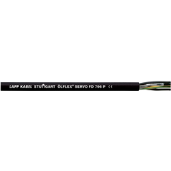 LAPP ÖLFLEX® SERVO FD 796 P servo kabel 4 G 4 mm² + 4 x 1 mm² černá 25312-500 500 m