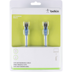 Belkin A3L981BT10MBLHS RJ45 síťové kabely, propojovací kabely CAT 6 S/FTP 10.00 m modrá s ochranou 1 ks