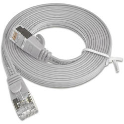 Slim Wirewin PKW-STP-SLIM-KAT6 2.0 RJ45 síťové kabely, propojovací kabely CAT 6 U/FTP 2.00 m šedá plochý 1 ks