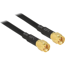 Delock pro Wi-Fi antény kabel [1x SMA zástrčka - 1x SMA zástrčka] 10.00 m černá pozlacené kontakty