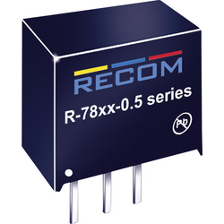 RECOM R-786.5-0.5 DC/DC měnič napětí do DPS 6.5 V/DC 0.5 A 3.75 W Počet výstupů: 1 x Obsahuje 1 ks