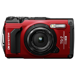 OM System TG-7 red digitální fotoaparát 12 Megapixel červená odolný proti nárazu, vodotěsný, 4K video