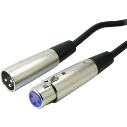 Kash  XLR propojovací kabel [1x XLR zásuvka - 1x XLR zástrčka] 2.00 m stříbrná