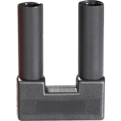 Schnepp SI-FK 19/4 sw bezpečnostní zkratovací můstek černá Ø pin: 4 mm Rozestup hrotů: 19 mm 1 ks