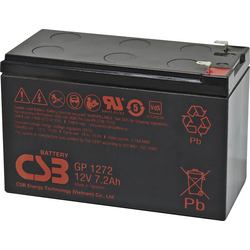 CSB Battery GP 1272 Standby USV GP1272F1 olověný akumulátor 12 V 7.2 Ah olověný se skelným rounem (š x v x h) 151 x 99 x 65 mm plochý konektor 4,8 mm, plochý konektor 6,35 mm bezúdržbové, nepatrné vybíjení, VDS certifikace