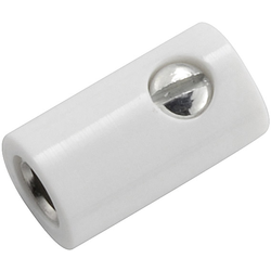 Kahlert Licht  mini laboratorní zásuvka zásuvka, rovná Ø pin: 2.6 mm bílá 1 ks