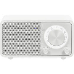 Sangean WR-7 Genuine Mini stolní rádio FM Bluetooth  s akumulátorem bílá