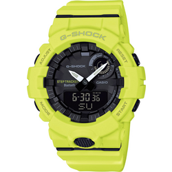 Casio chronografické náramkové hodinky GBA-800-9AER (d x š x v) 54.1 x 48.6 x 15.5 mm žlutá Materiál pouzdra=Rezinát  materiál řemínku=Rezinát