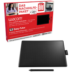 Wacom One - Das Nachhilfepaket kabelový Grafický tablet černá, červená