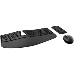Microsoft Sculpt Ergonomic Desktop bezdrátový Sada klávesnice a myše ergonomická německá, QWERTZ, Windows® černá