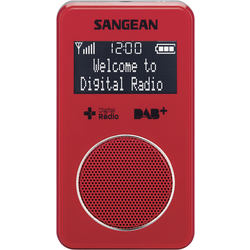 Sangean DPR-34+ kapesní rádio DAB+, FM   s akumulátorem červená