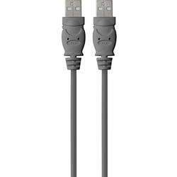 Belkin USB kabel USB 2.0 USB-A zástrčka, USB-A zástrčka 1.80 m černá UL certifikace F3U131BT1.8M