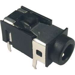 Cliff FC68129 jack konektor 3.5 mm zásuvka, vestavná horizontální Pólů: 4 stereo černá 1 ks