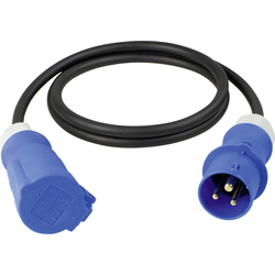 AS Schwabe 61489 napájecí prodlužovací kabel   černá/modrá 1.5 m