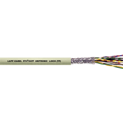 LAPP 38402-500 datový kabel UNITRONIC LIHCH (TP) 2 x 2 x 0.25 mm² štěrkově šedá (RAL 7032) 500 m