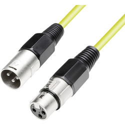 Paccs  XLR propojovací kabel [1x XLR zásuvka - 1x XLR zástrčka] 5.00 m žlutá