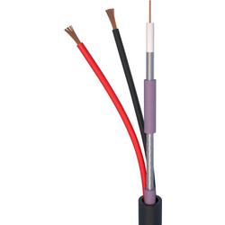 ELAN 83051 AV kabel  2 x 0.75 mm² černá metrové zboží