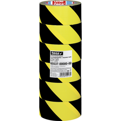 tesa  65537-00000-00 značicí páska tesa® Professional černá, žlutá (d x š) 33 m x 50 mm 6 ks