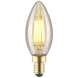 LightMe LM85052 LED E14 svíčkový tvar 4.5 W jantar (Ø x d) 35 mm x 97 mm 1 ks