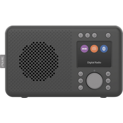 Pure Elan stolní rádio DAB+, FM AUX, Bluetooth funkce alarmu černá