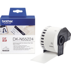 Brother DK-N55224 etikety v roli 54 mm x 30.48 m papír bílá 1 ks nelepí DKN55224 univerzální etikety
