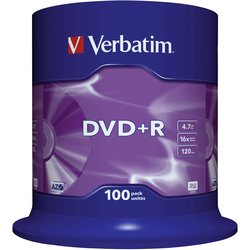 Verbatim 43551 DVD+R 4.7 GB 100 ks vřeteno