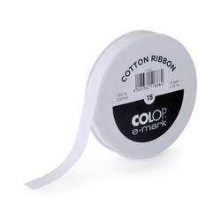 Colop  154921  cotton ribbon  role etiket  15 mm x 25 lfm bílá<br><br>Tento text byl přeložen strojově.