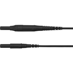 Schützinger MSFK B441 / 1 / 100 / SW měřicí kabel [zástrčka 4 mm - zástrčka 4 mm] černá, 1 ks