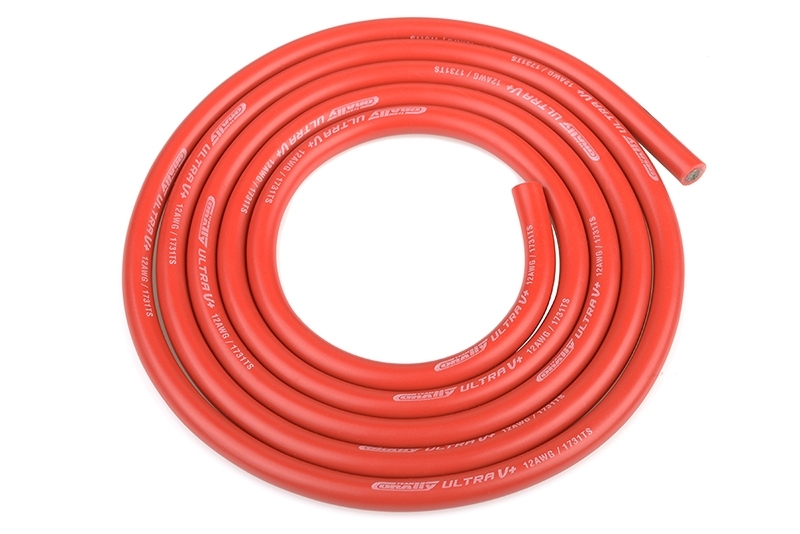 TEAM CORALLY Silikonový kabel 4,5qmm, 12AWG, 1metr, červený