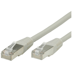 Value 21.99.0800 RJ45 síťové kabely, propojovací kabely CAT 6 S/FTP 0.50 m šedá 1 ks