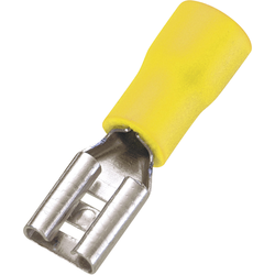 Vogt Verbindungstechnik 3907 faston zásuvka  Šířka zástrčky: 6.3 mm Tloušťka konektoru: 0.8 mm 180 ° částečná izolace žlutá 1 ks