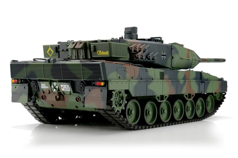 TORRO tank 1/16 RC LEOPARD 2A6 kamufláž - BB +IR (kovové pásy) Torro - Heng Long
