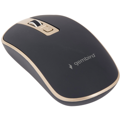 Gembird Wi-Fi myš bezdrátový optická černá, zlatá 4 tlačítko 800 dpi, 1200 dpi, 1600 dpi Tiché klávesy