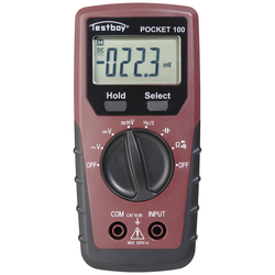 Testboy TB Pocket 100 multimetr digitální CAT III 600 V Displej (counts): 4000