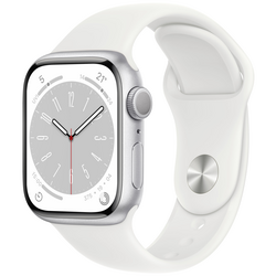 Apple Watch Series 8 GPS 41 mm hliníkový plášť stříbrná sportovní náramek bílá