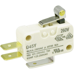 ZF D453-V1RA mikrospínač D453-V1RA 250 V/AC 16 A 1x zap/(zap)  bez aretace 1 ks