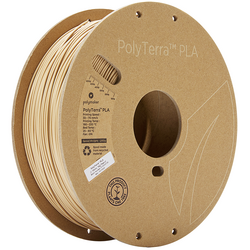 Polymaker 70909 PolyTerra vlákno pro 3D tiskárny PLA plast Nižší obsah plastů, vodou rozpustitelné  1.75 mm 1000 g ořechově hnědá   1 ks