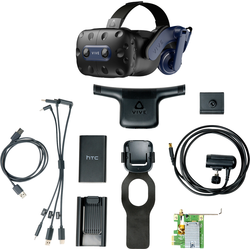 HTC VIVE Pro 2 Full Kit + Wireless Kit brýle pro virtuální realitu černá (matná), černá/modrá včetně kontroléru, s integrovaným zvukovým systémem