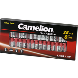 Camelion Plus LR03 mikrotužková baterie AAA alkalicko-manganová  1.5 V 36 ks