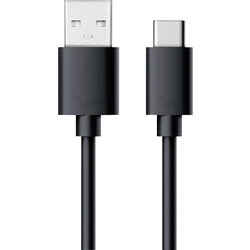 RealPower USB kabel USB 2.0 USB-A zástrčka, USB-C ® zástrčka 0.60 m černá  255650